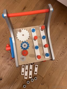 BricoKids Chodítko a vozík s nářadím Janod - 3