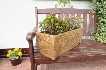 Truhlík z umělého kamene, s vyjímatelnou vložkou - 3