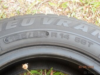 2xZimní gumy PNEU VRANIK 195/60 R14 2x7,2MM - 3