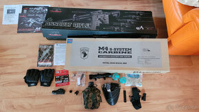 Zbraně M4, maska e-vent a výbava na airsoft - 3