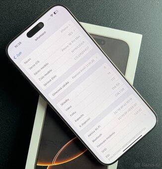 Apple iPhone 16 Pro Max / 256 GB / V záruce do 1/2027. - 3