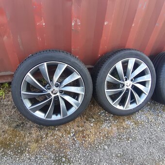 Turbine Alu kola R18 Antracit Škoda Superb VW Passat - 3