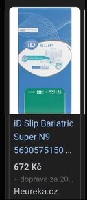 Bariatrické plenkové kalhotky iD slip super N9 - 3