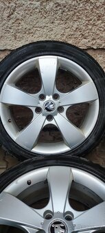 Alu kola Octavia 5x112 R17-zimní pneu - 3