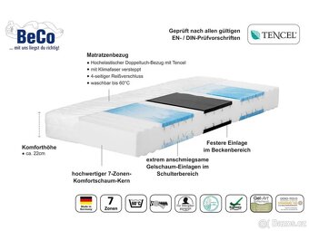 Krásný nový matrace za výhodnou cenu 80x200 19 cm - 3