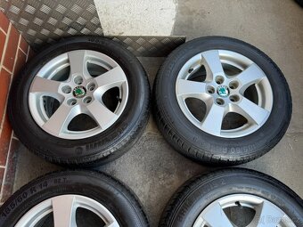 Alu 14" 5x100, typ "Sprint" orig. Fabia, letní 80% - 3