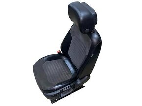Sedačky černá kůže s alcantarou VW Passat B7 sedan r.v. 2012 - 3