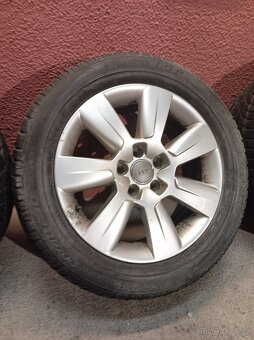 Alu originál Audi 17" 5x112 pneu na výměnu - 3