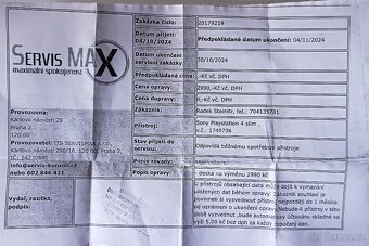 Prodám PS 4 Slim, 3 ovladače,servis 11/2024. - 3
