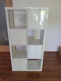 Ikea Kallax Policový díl, lesklá bílá, 77x147 cm - 3