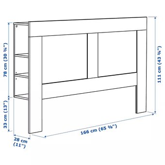 Čelo postele BRIMMES IKEA - 3