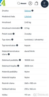 Prodám nikdy nepoužitý stan Salewa - 3