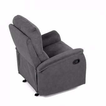 Polohovací křeslo, kojící křeslo šedá, látka, TV-S8449 GREY2 - 3