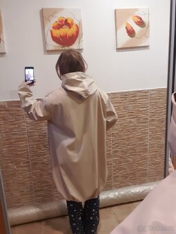 Nova znackova podzimni dlouha bezova bunda parka - 3