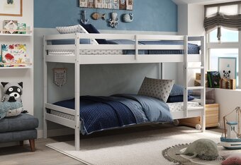 Nová patrová postel z borovice včetně roštu - 3