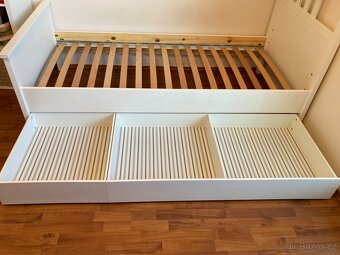 Rám postele Hemnes 90x200 s roštem a šuplíky - 3