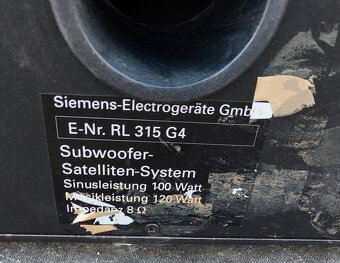 Subwoofer Siemens RL-315G4+2 satelity. - 3