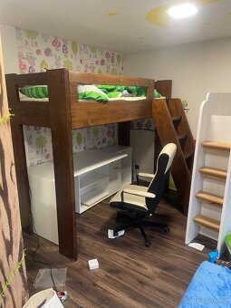 Patrová postel 90x200 + psací stůl - 3