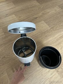 Odpadkový koš- bílá barva, 3L - 3