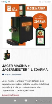 JAGER MAŠINA LEDOVĚ NACHLAZENÝ JAGERMEISTER  2 ks - 3