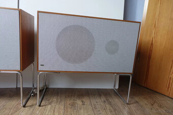 2x Braun L604 se základnou, Dieter Rams 1964, ořech, v dobré - 3