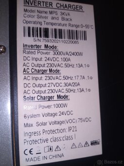 Prodám Hybridní měnič napětí 24V - 3