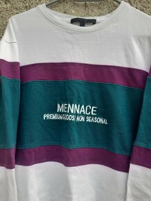 Vintage mikina přes hlavu vícebarevná unisex mennace - 3