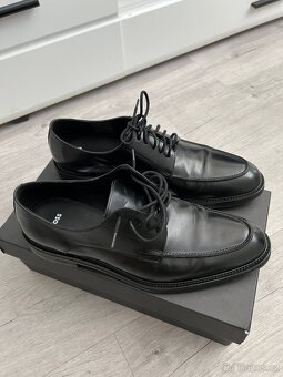 Jako nové společenské kožené boty Hugo Boss 10/44 - 3