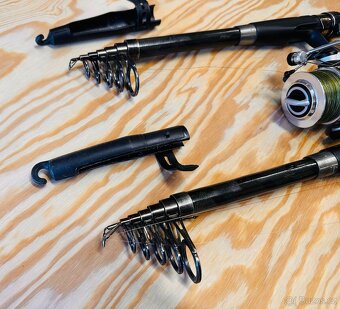 SET 2 + 2 / TELESKOPICKÉ PRUTY GULL PROGRESS TELE CARP / 3,3 - 3