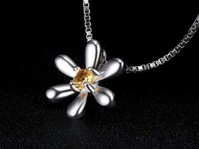 Krásná stříbrná kytičková souprava - 3