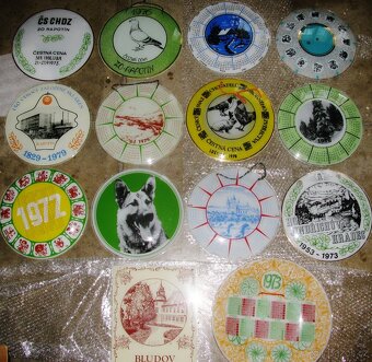 staré skleněné kalendáře a reklamy - 3