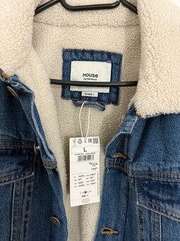 Riflová bunda s kožíškem - 3