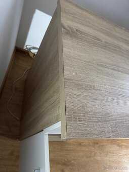 Psací stůl, dub sonoma/bílá. 140x60 cm - 3