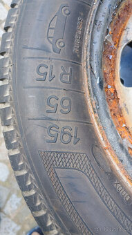 Zimní pneu 195/65 R15, 7mm, disk 4x108 (#099) - 3
