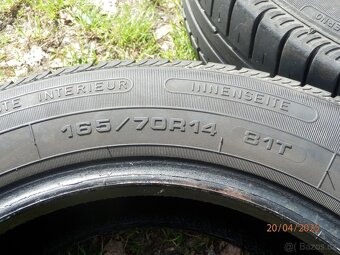 4x Letní gumy FULDA 165/70 R14 2x5MM 2x4,3MM - 3