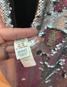 Krásné luxusní šaty M&S nové odpovídá velikosti 42 - 3