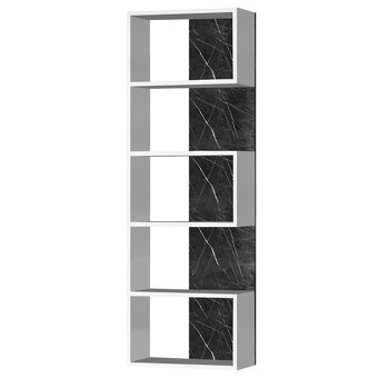 Regál NEAPEL SMALL - bílá (SCONTO) - 3