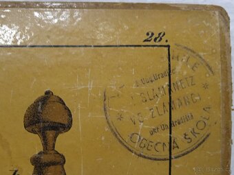 Tokárník - školní pomůcka 1856 - 36,5x26,5cm - 3