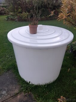 Plastová otužovací káď SUD 500L bazének s víkem bílá - 3