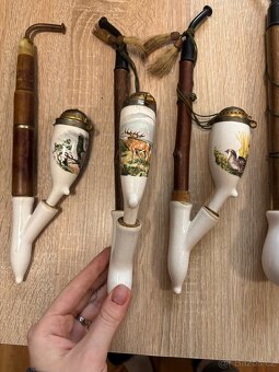 Nabízím staré porcelánové fajfky / myslivecké dýmky. - 3