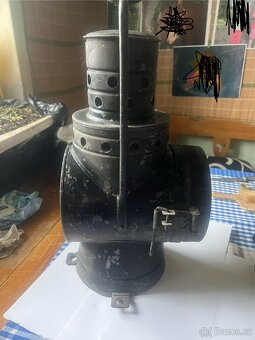 Petrolejová lampa nádražní 2. světová válka - 3
