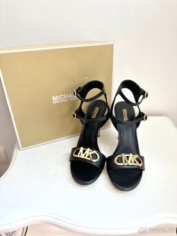 Kožené sandály na podpatku Michael Kors ( Nové s cenovkou) - 3