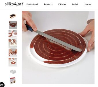 Silikonová forma Silikomart Insert Decor kulatá nová - 3