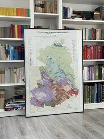 Geological map German Democratic Rep GDR DDR Geologická mapa - 3