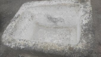 Stará kamenná stírka, kamenka, koryto, 104x80x64 cm - 3