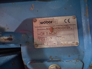 Vibrační deska WEBER CR 7 - 3