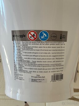 SHNUGGLE Vanička bílá s šedou opěrkou - 3