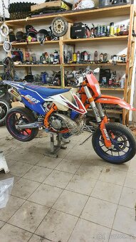 SuperMoto kola KTM + brzdový adaptér (modrá) - 3