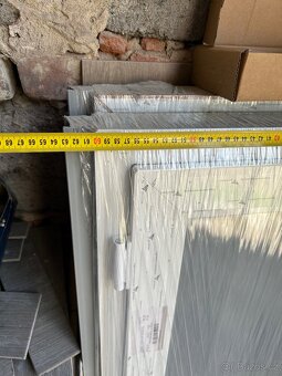 Výklopná plastová okna 120x60 zlatý dub - 3