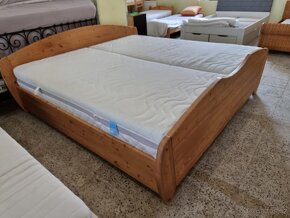 Kvalitní bytelné dvoulůžko Masiv 200x200x58 výška - 3